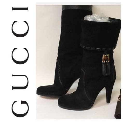 boots gucci bamboo 75ml|gucci snakeskin boots.